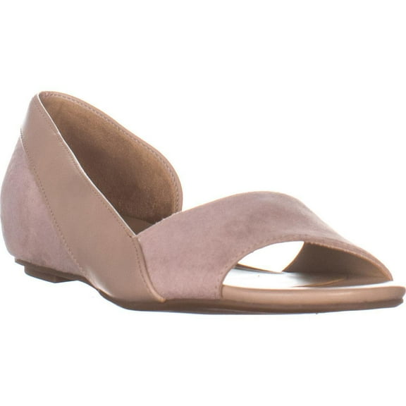 Womens naturalizer Roma Peep-Toe Flats, Marble , 6.5 US