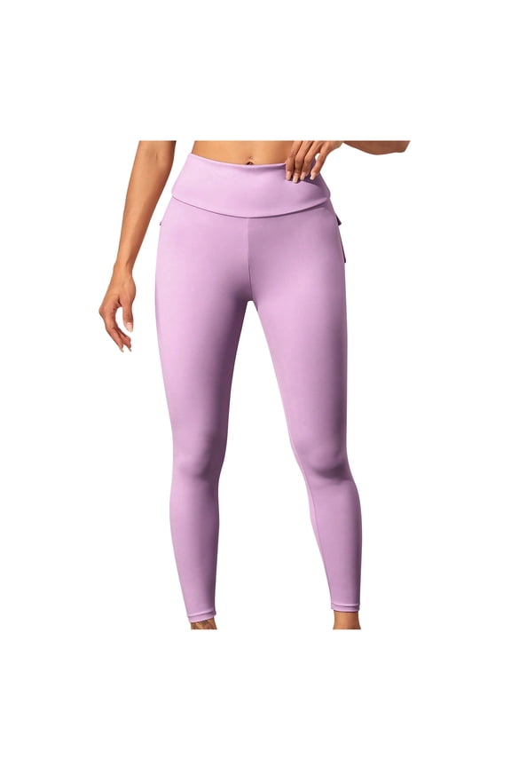 Womens plus $15 & under! Yoga Pants for Women Plus Size Fashion High Waist Yoga Pants With Pockets, Workout Running Yoga Leggings For