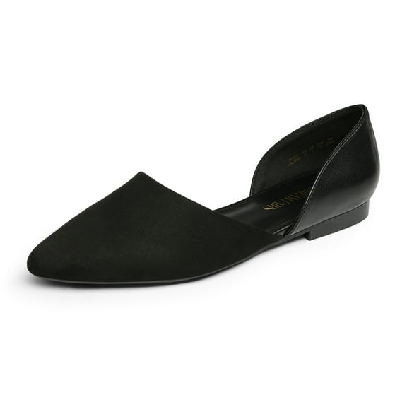 Womens pointed toe flats with a sleek and elegant design offering casual comfort for walking and daily wear