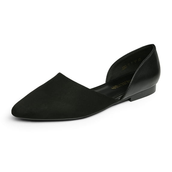 Womens pointed toe flats with a sleek and elegant design offering casual comfort for walking and daily wear