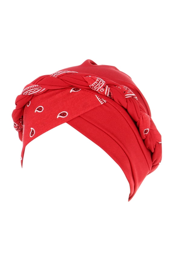 Womens summer hats Ethnic Braid Pre Tied Head Wrap sun hats for women