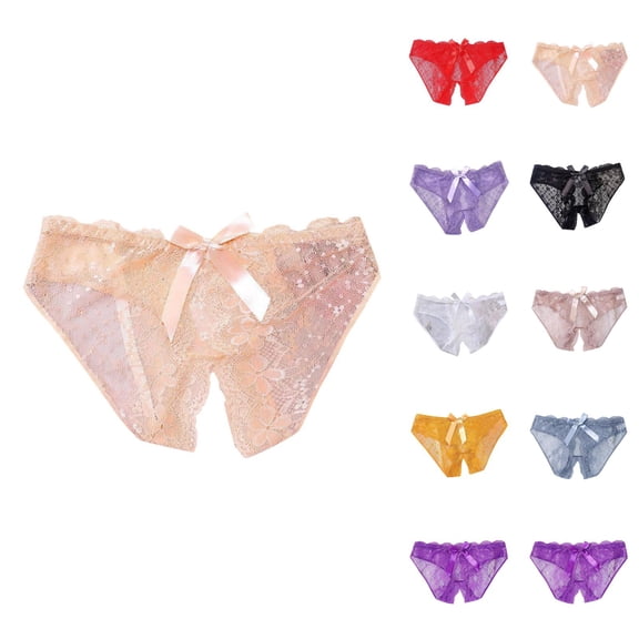 Womens underwear thong panties â Transparent lace low-rise panties for women, sexy no show panties women for lounge, bedroom or intimate occasions