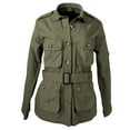 thumbnail image 1 of Tag Safari Jacket for Women, Lightweight, Multi Pockets, Perfect for Explorers, Photographers and Journalists (Moss, Small), 1 of 4