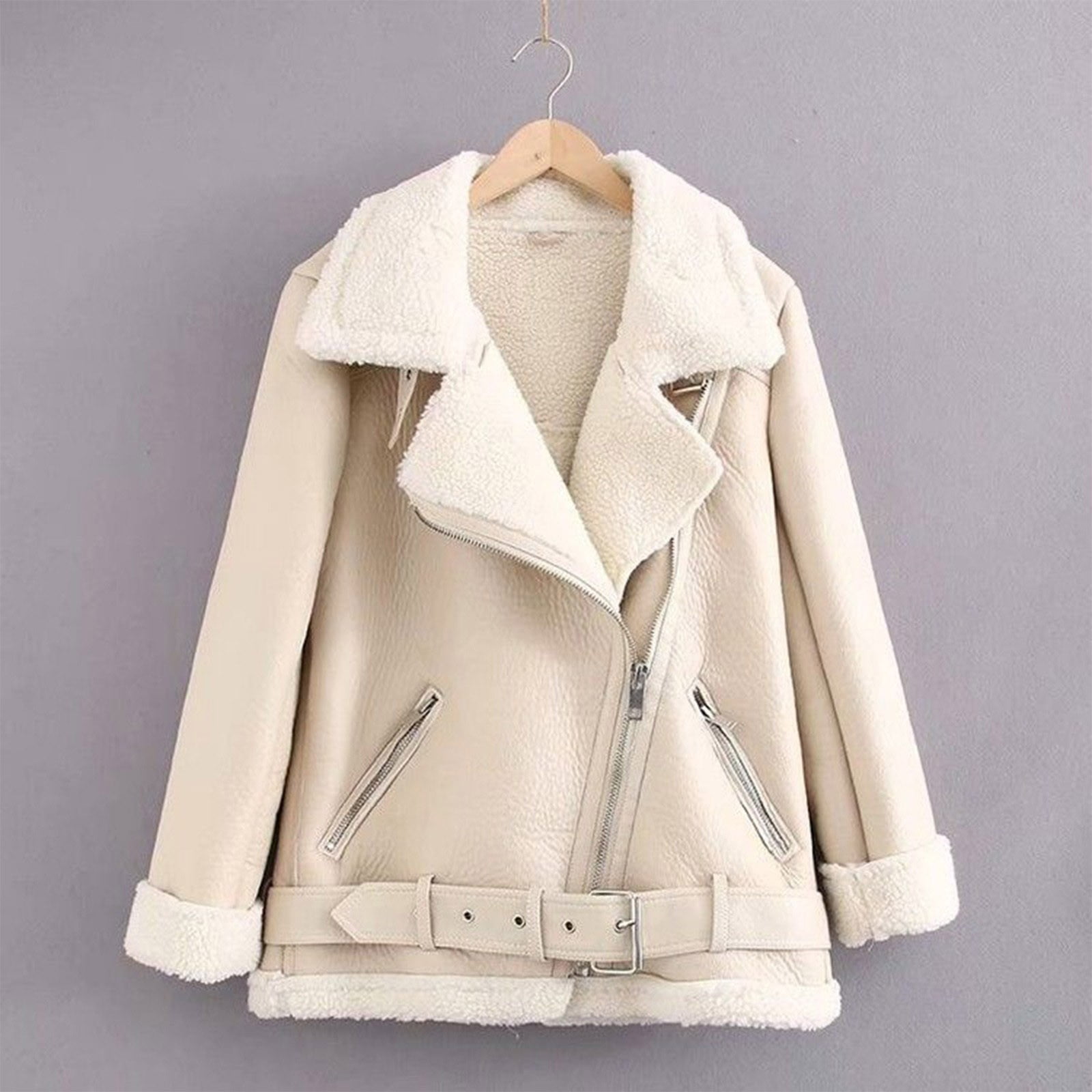 Womens winter coat coats for women Women's Length Down Padded Leather ...