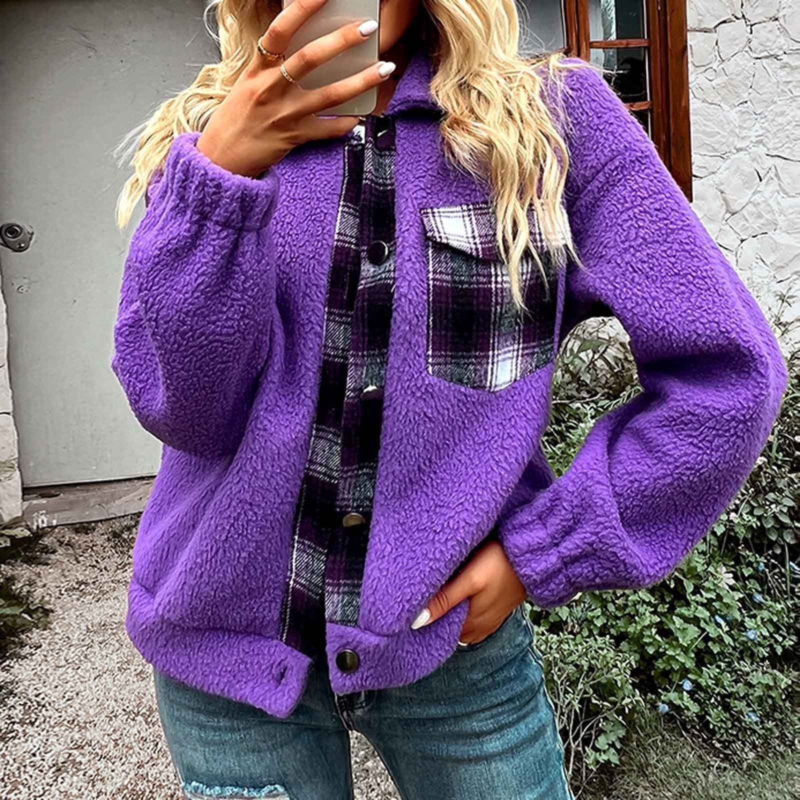 Womens Winter Coats Fashion Women s Long Sleeve Patchwork Lapel womens-winter-coats-fashion-women-s-long-sleeve-patchwork-lapel