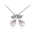 thumbnail image 1 of Womens y Tone Faux Pearl Cherry Fruit Pendant Necklace, 1 of 4