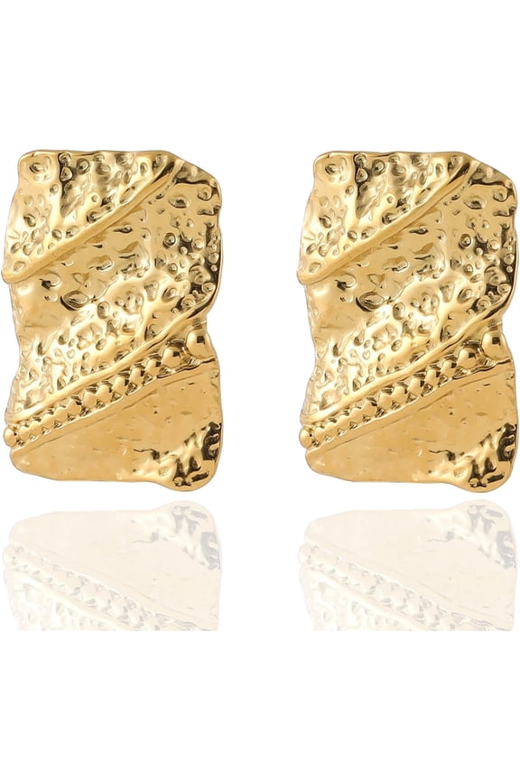 Womenu2019S Round Coin Stud Earrings, Disc Button Ear Studs[Z1]
