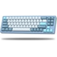thumbnail image 1 of Womier S-K71 75% Keyboard, Wireless Mechanical Keyboard CNC Aluminum Alloy Shell, Hot-swappable RGB Keyboard w/Pre-lubed Switches, Bluetooth/2.4G/Wired, Gasket Mounted for Mac/Win(Blue), 1 of 5