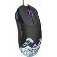 thumbnail image 1 of Womier USB Wired Gaming Mouse for PC Computer Windows Mac Laptop, Lightweight Silent RGB Backlit Mouse with Adjustable 12000DPI/7 Programmable Side Buttons,Black Kanagawa Theme-G705 V2, 1 of 4