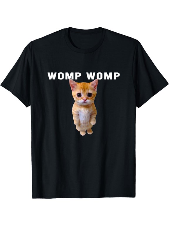 Womp Cute Sad Dog Classic Theme Everyday Message Retro Theme Bold Message T-Shirt