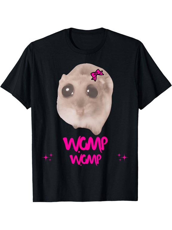 Womp Sad Hamster Memes Genz Brain Rot Classic Theme Everyday Message Retro Theme T-Shirt