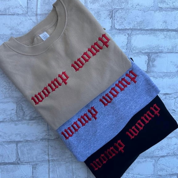 Womp Womp Embroidered Crewneck Sweatshirt