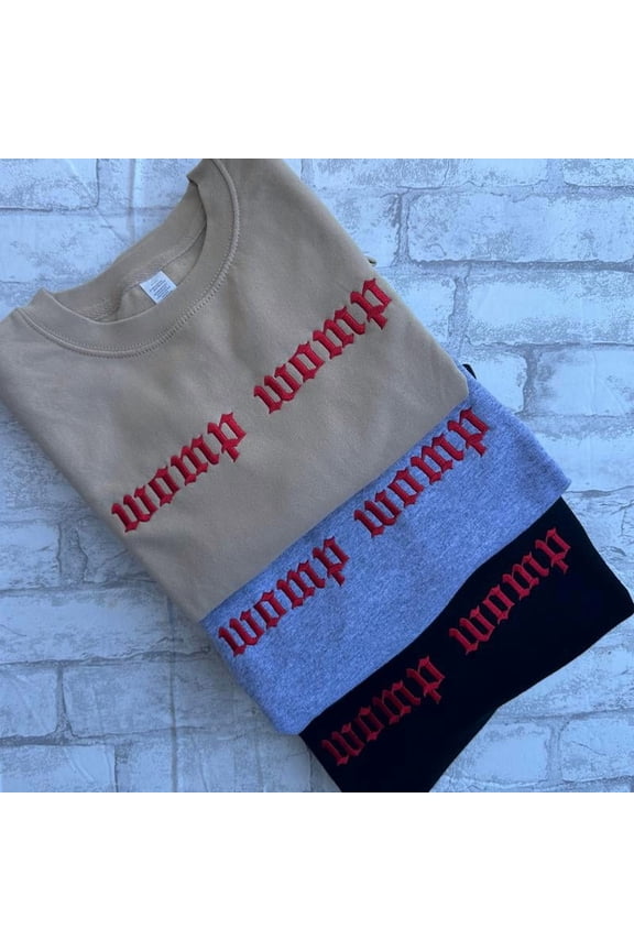 Womp Womp Embroidered Crewneck Sweatshirt