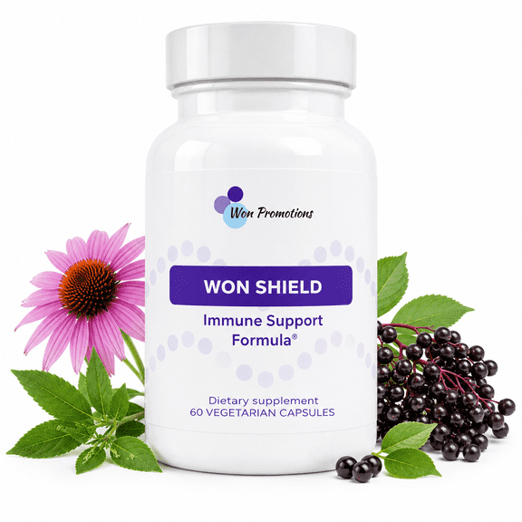 Won Shield - Immune Support Formula - 60 Capsules Daily Wellness Supplement