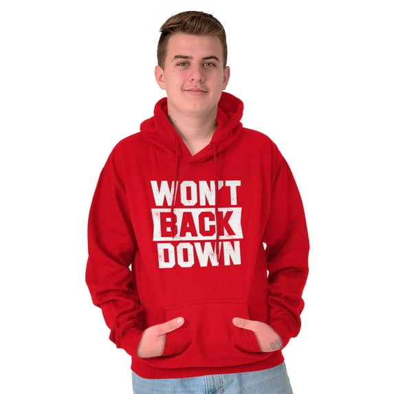 Won't Back Down Athletic Workout Hoodie Sweatshirt Women Men Brisco Brands M