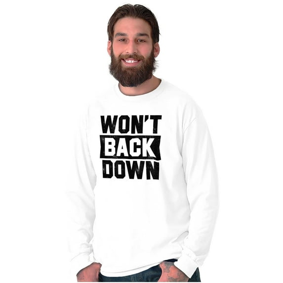 Won't Back Down Athletic Workout Long Sleeve TShirt Men Women Brisco Brands M