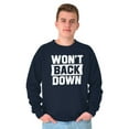 thumbnail image 1 of Won't Back Down Athletic Workout Sweatshirt for Men or Women Brisco Brands M, 1 of 6