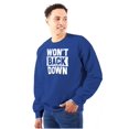 thumbnail image 1 of Won't Back Down Athletic Workout Sweatshirt for Men or Women Brisco Brands X, 1 of 6