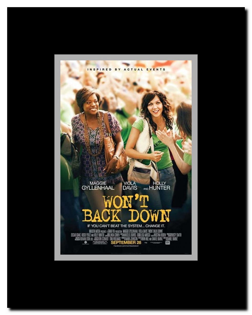 Won't Back Down Framed Movie Poster