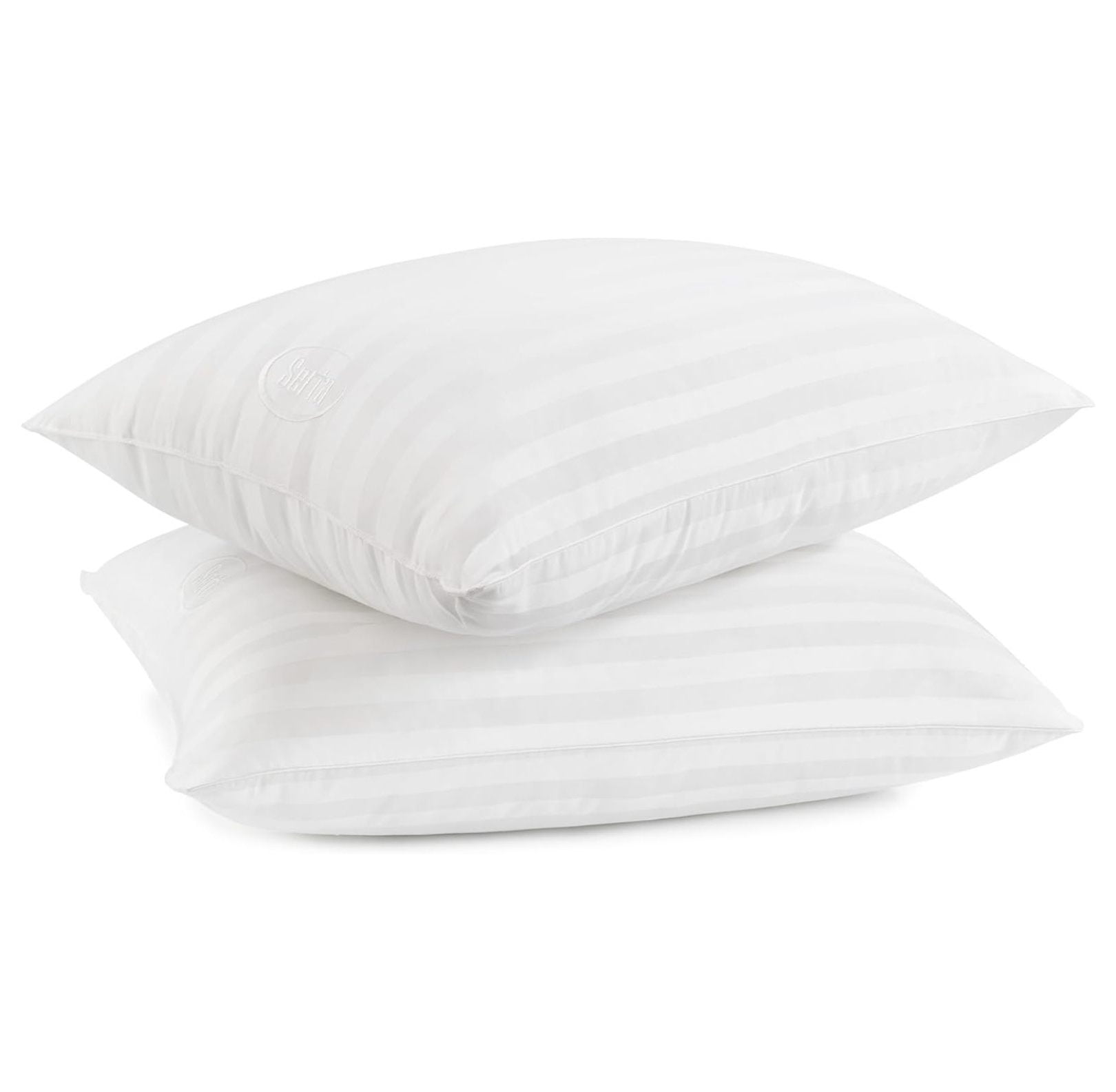 Serta White Hypoallergenic Latex Foam Standard/Queen Pillows Set