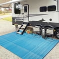 thumbnail image 1 of WondRg Outdoor Rugs Clearance 5'x8' Stripe Area Rugs Waterproof Patio Rugs, Plastic Camping Rugs, Porch Rugs, RV Rugs for outside, 1 of 5