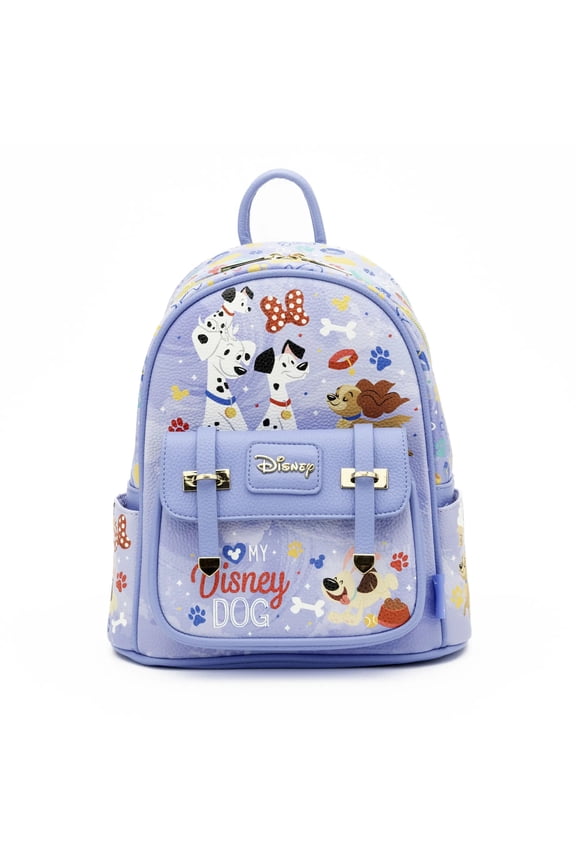 Dogs of Disney 11" Vegan Leather Fashion Mini Backpack