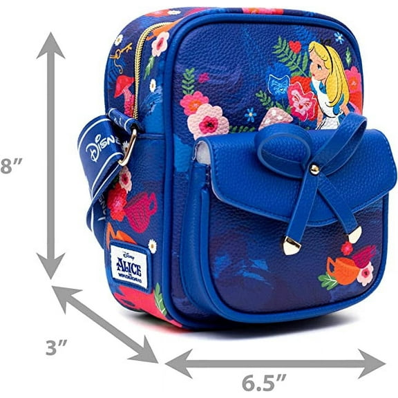 Wondapop Disney Alice in Wonderland Luxe 8" Crossbody Bag