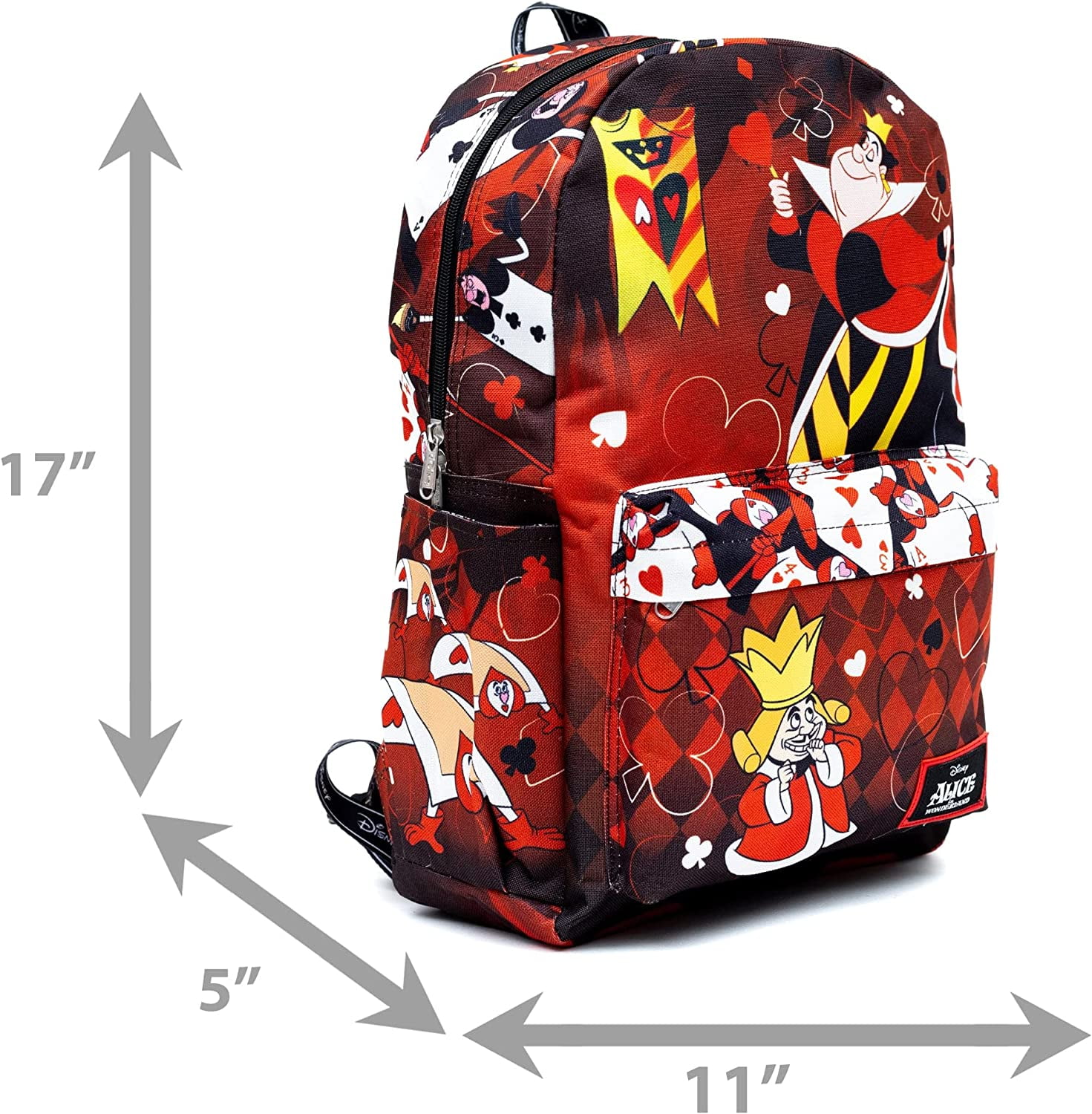 Disney Alice in Wonderland Red Queen Backpack Disney Loungefly Mini Backpack - Alice in Wonderland Red Roses main image 2