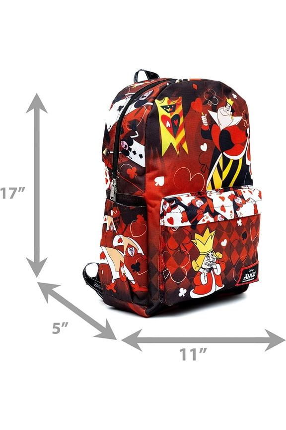Wondapop Disney Alice in Wonderland Queen of Hearts 17" Full Size Nylon Backpack