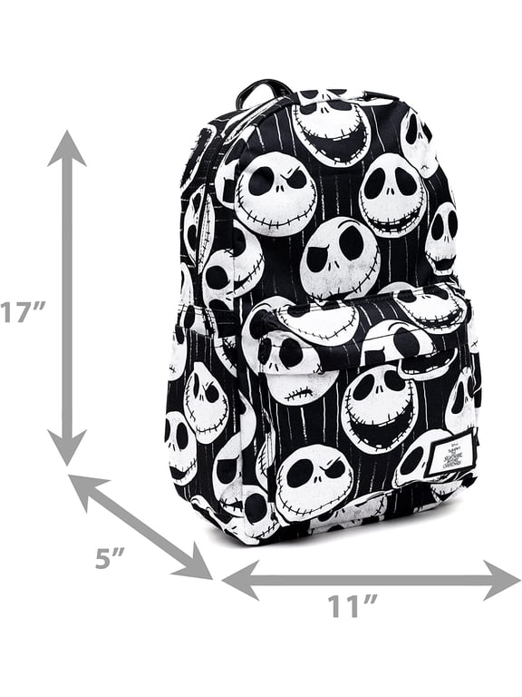 Wondapop Disney Nightmare Before Christmas Jack Skellington 17" Full Size Nylon Backpack