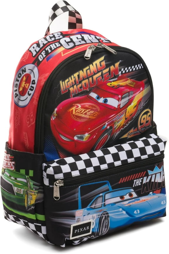 Wondapop Disney Pixar Cars Race of the Century 13" Deluxe Nylon Daypack Backpack, Kid, Fun