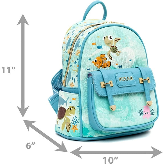 Wondapop Disney Pixar Finding Nemo 11" Vegan Leather Fashion Mini Backpack