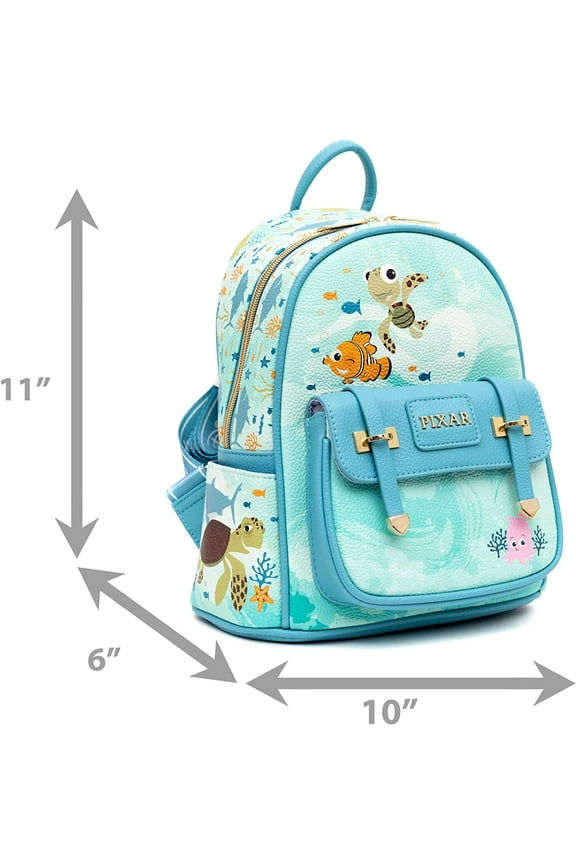 Wondapop Disney Pixar Finding Nemo 11" Vegan Leather Fashion Mini Backpack