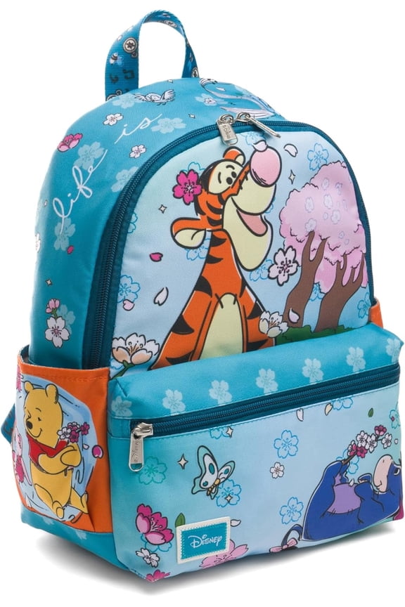 Wondapop Disney Winnie the Pooh Life is Sweet 13" Deluxe Nylon Daypack Featuring Tigger and Eeyore Backpack, Kid, Fun
