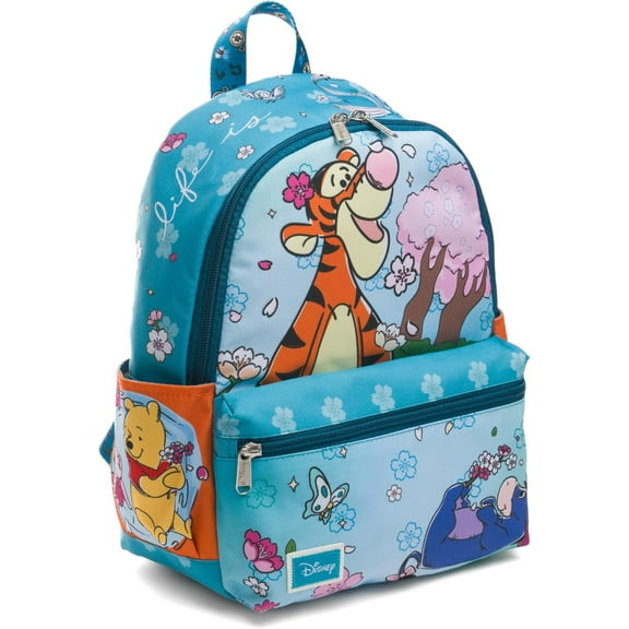 Wondapop Disney Winnie the Pooh Life is Sweet 13" Deluxe Nylon Daypack Featuring Tigger and Eeyore Backpack, Kid, Fun