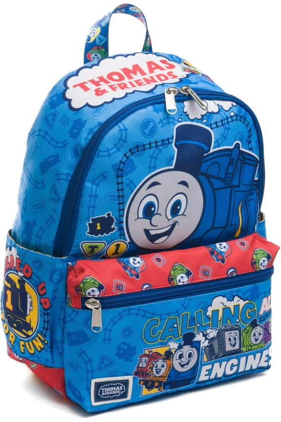 Wondapop Ruz Thomas and Friends Calling All Engines 13" Deluxe Nylon Daypack Backpack, Kid, Fun