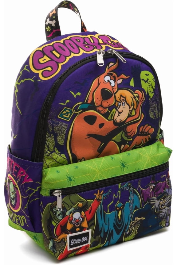 Wondapop Scooby Doo Heebie Jeebiesville 13" Deluxe Nylon Daypack Backpack, Kid, Fun