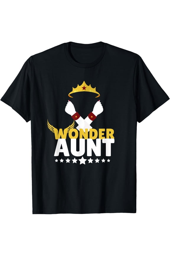 Wonder Aunt Superhero Favorite Best Auntie Costume Gift T-Shirt, Unisex T-Shirt