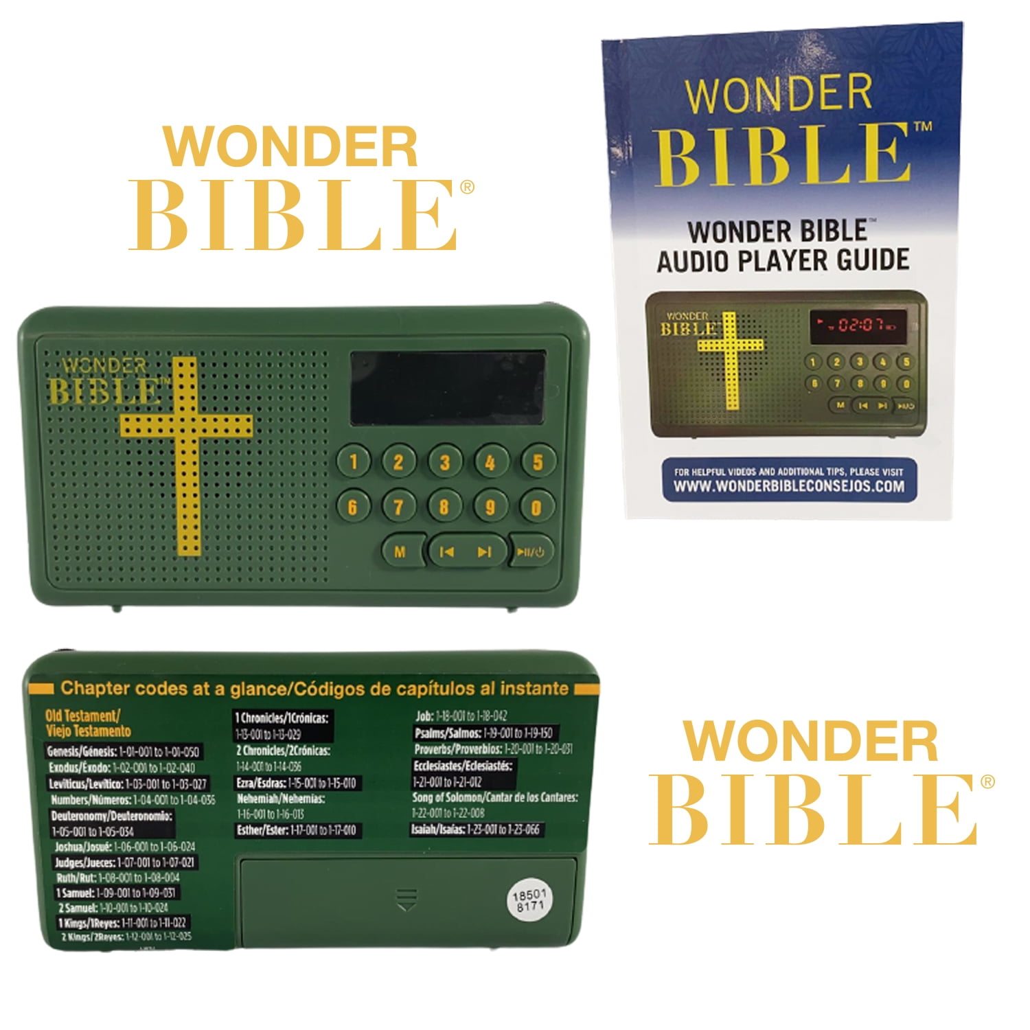 Wonder Bible Rechargeable Bible Audio Player Electronic Audio Book
