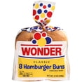 thumbnail image 1 of Wonder Bread Classic Extra Soft White Bread Hamburger Buns, 15 oz, 8 Count (Pack of 9), 1 of 3
