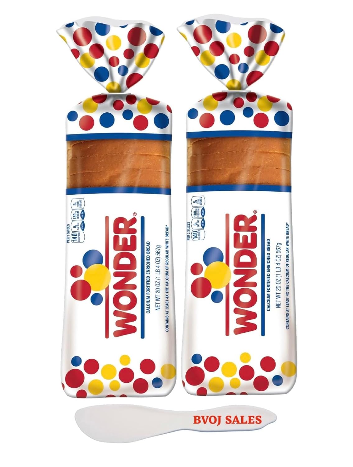 Wonder Bread Classic White Sandwich Bread, Sliced White Bread, 20 Oz 2