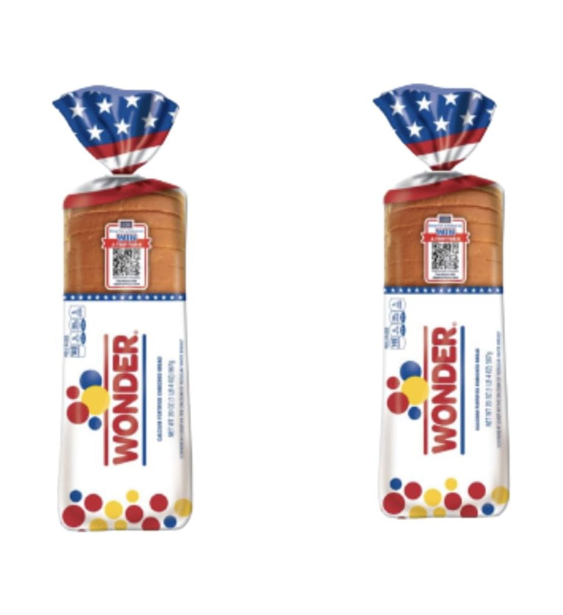 Wonder Bread Classic White Sandwich Bread, Sliced White Bread Loaf, 20 Oz (2 Pack)