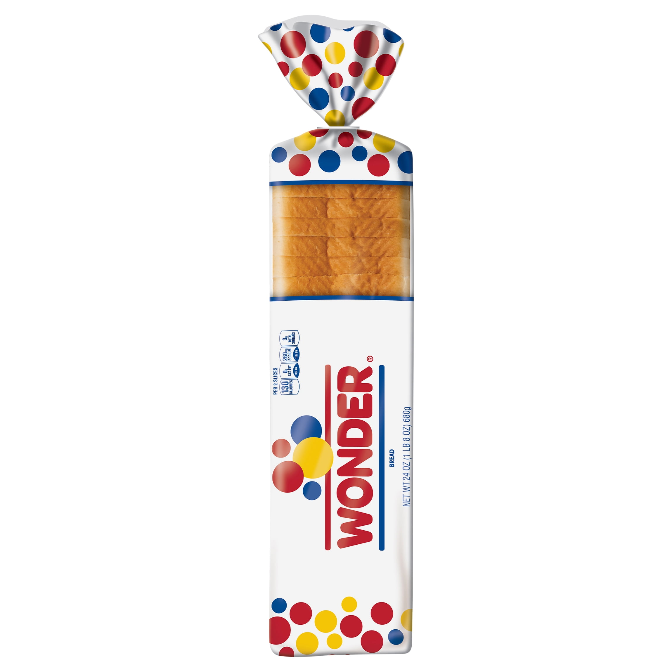 Wonder Bread Giant White Bread, Sliced Sandwich Bread Loaf, 24 oz -  Walmart.com