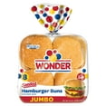 thumbnail image 1 of Wonder Bread Jumbo Seeded White Bread Hamburger Buns, 15 oz, 8 Ct, Shelf-Stable, 1 of 19
