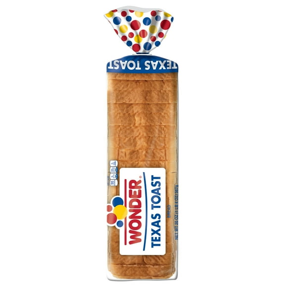 Wonder Bread Texas Toast, Thick Sliced White Loaf Bread, 20 oz, Shelf-Stable