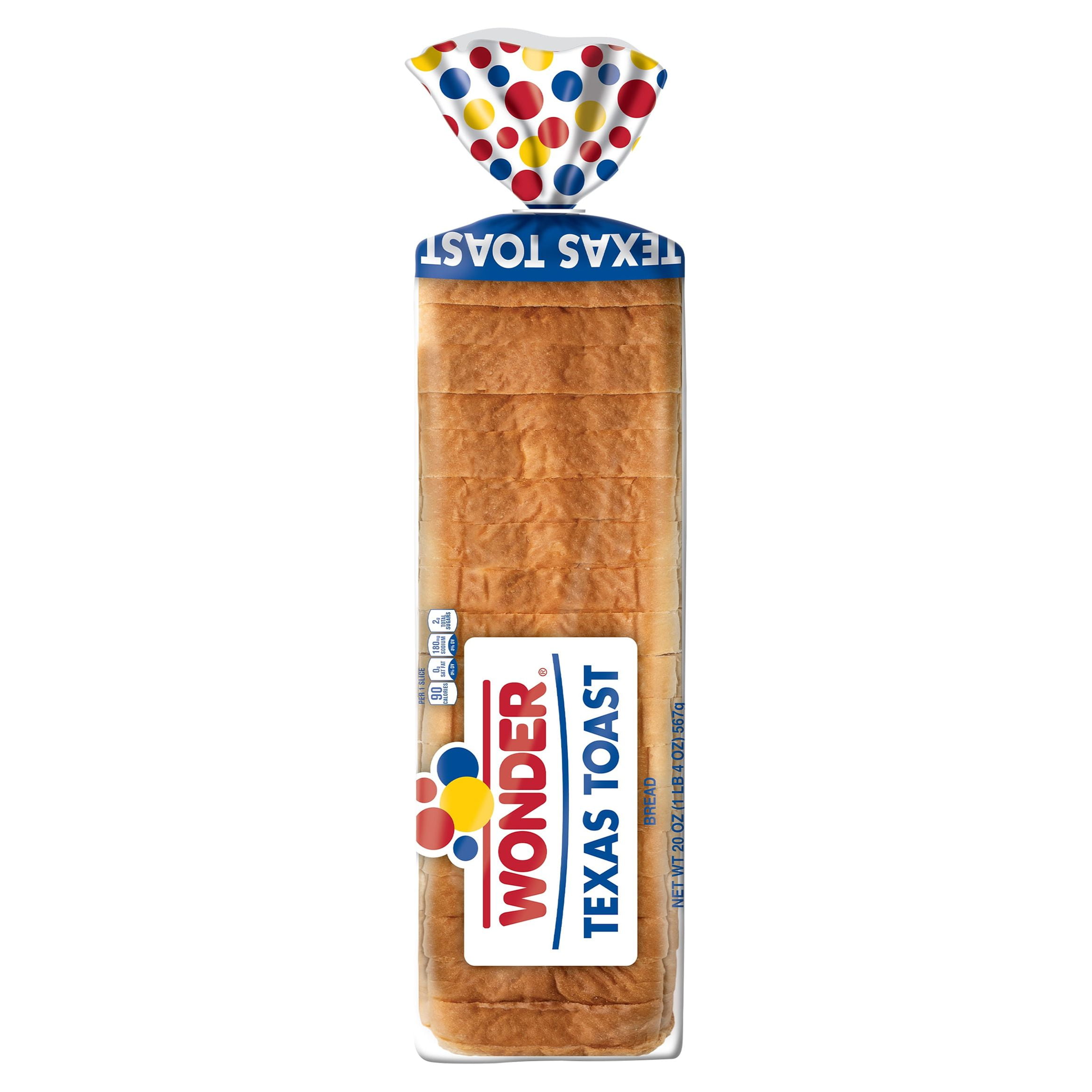 VILLAGE HEARTH Wonder Bread Texas Toast, Thick Sliced White Bread Loaf, 20 oz, Shelf-Stable