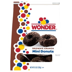 Wonder Brownie Crunch Mini Donuts, Shareable Donuts, 9.5 oz Bag