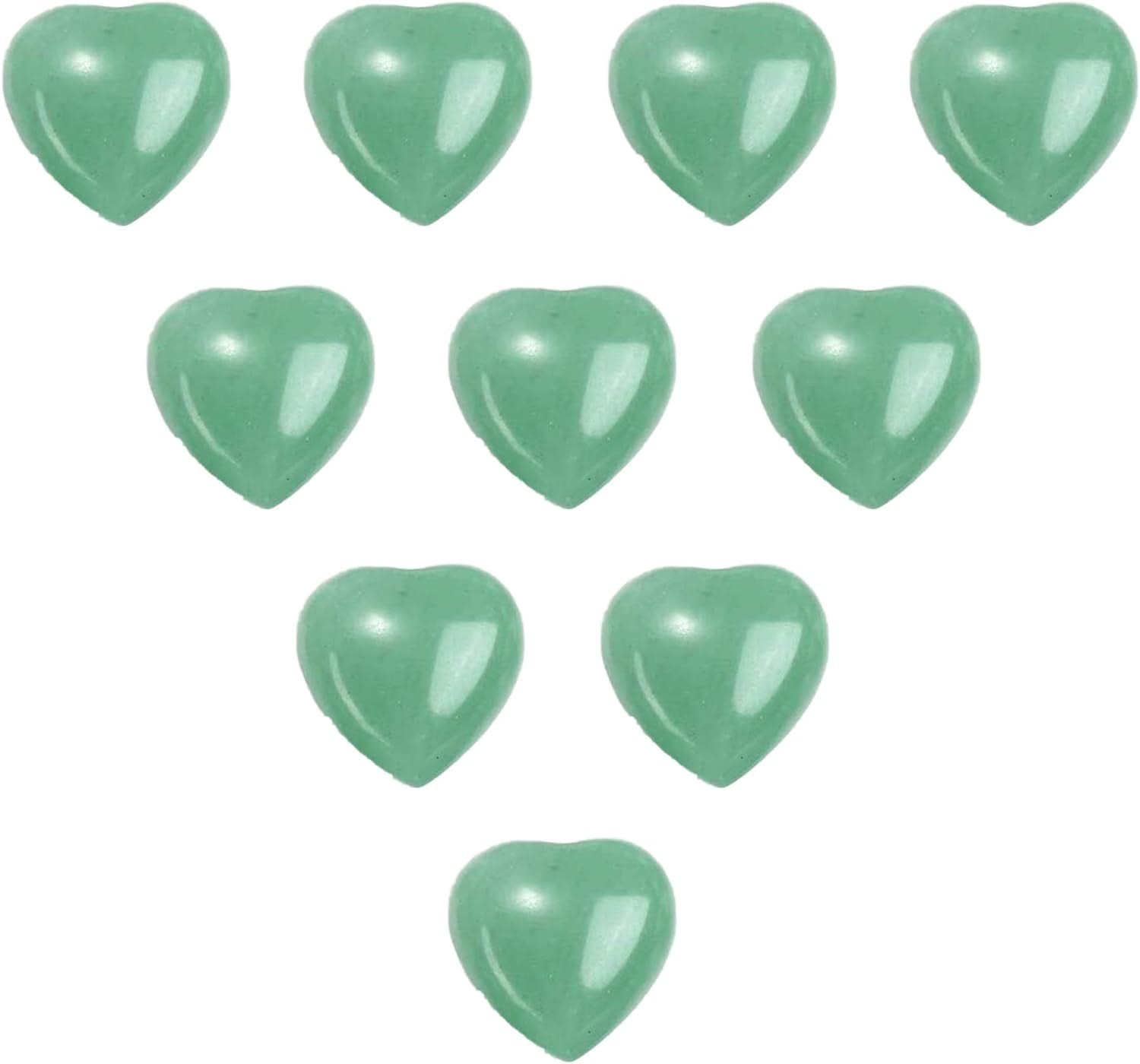 10Pcs Natural Opal Opalite Quartz Crystal Pocket Palm Worry Stones Heart Healing - View #7