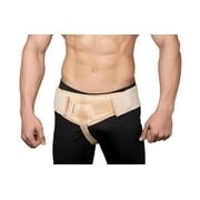 Wonder Care- Inguinal Hernia Support Truss for Single Inguinal or Sports Hernia with one Removable Compression Pads & Adjustable Groin Straps Surgery & injury Recover A-103 Left-XXL