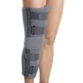 thumbnail image 1 of Wonder Care Knee Immobilizer Brace for Knee support for dislocation injuries ligament tear wraparound knee stabilizer splint for men & women (19” long) Grey-4XL, 1 of 6